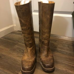 FRYE DISTRESSED LOOK BOOTS